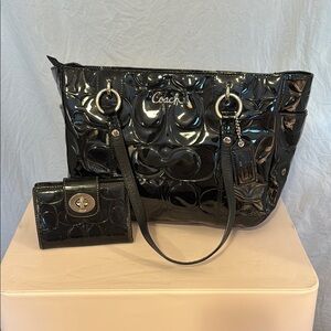 Coach Black Women's Bag Set